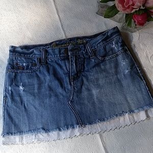 Vintage Abercrombie & Fitch Denim Mini Skirt
